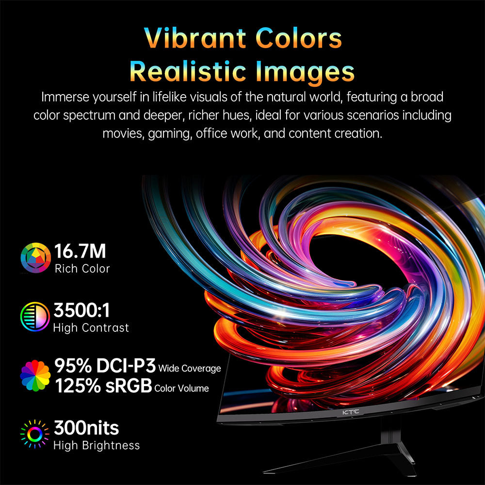 Gaming Monitor – Curved Monitor – Gaming Display – PC Monitor – Gaming Scherm – 32 Inch Curved – 180Hz Verversingssnelheid – 2K QHD Resolutie