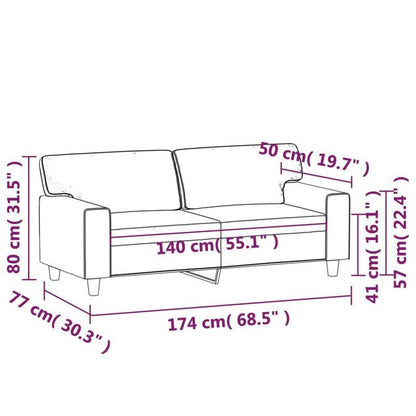 2-zits Slaapbank – Tweezits Bedbank – Logeerbank – Opklapbare Bank – Slaapstoel – Hardhouten Frame – Comfortabele Zitkussen 140 cm – Ruimtebesparend Design – Licht Beige
