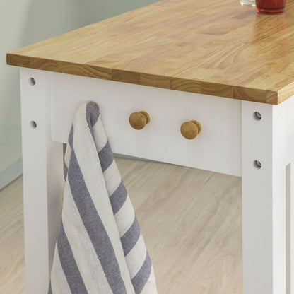 Bartafelset – Barkrukken Set – Statafel – Keukentafel – Eettafel – Modern Design – Compact Met Lade En Houtlook