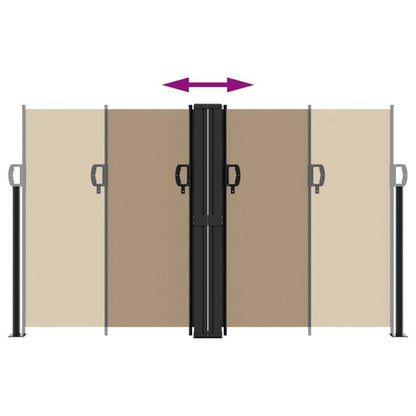 Extendable wind screen 140x1000cm taupe removable temporary outdoor, Vehicle Sun Shade, Sun Blocking Shield, Retractable Design, Fabric Material, Weatherresistant Fabric, Sun Shade Cover, Rv Owners, Camping Enthusiasts