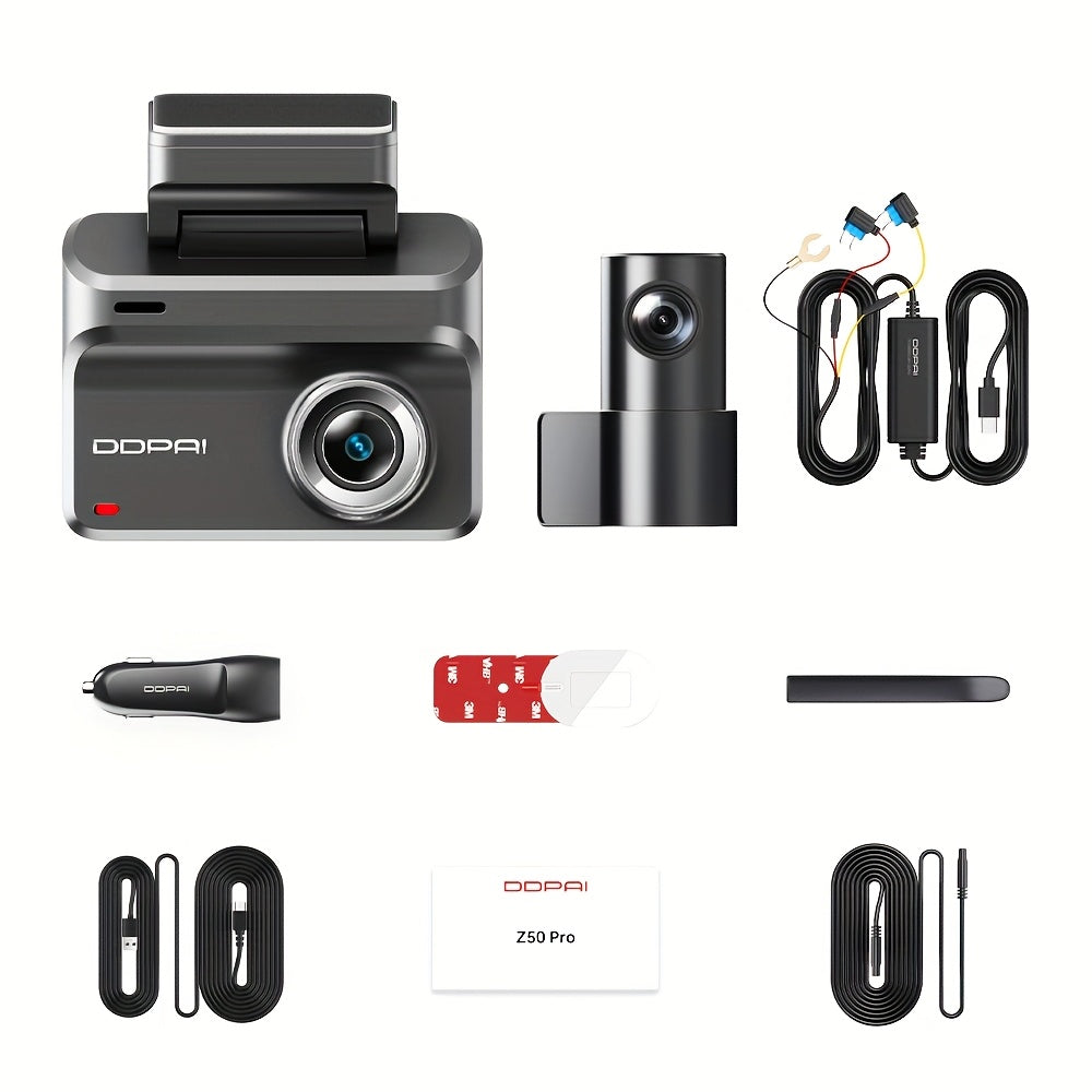 Dashcam – Auto Camera – Videorecorder – Carcam – Bewakingscamera – Dual Channel Front & Rear – Super Nachtzicht & Parkeermodus