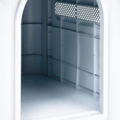 Hondenkennel – Hondenhok – Hondenkooi – Hondenkorf – Grote Hondenren – Ruim 59x75x66 cm – Weerbestendig Polypropyleen Blauw