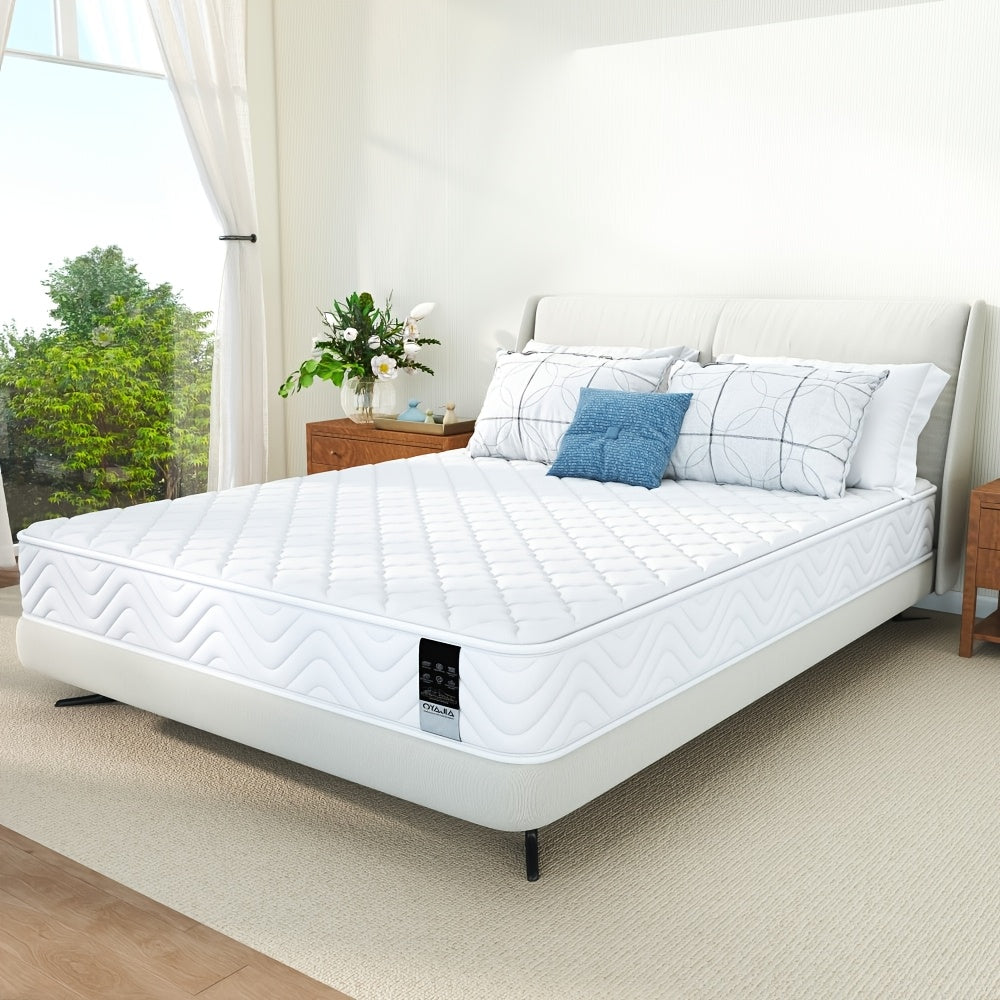 Memory Foam & Spring Mattress - Single/Double (90/140/160*200*18cm) | Thick Medium Firmness & Open Coil Sleep Support | Pressure Relief