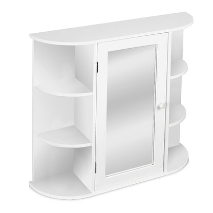 Badkamerkastje – Wandkast – Opbergkast – Spiegelkast – Medicijnkast – Scandinavisch Design – Smal 60x16x58 cm – Krasbestendige Spiegel