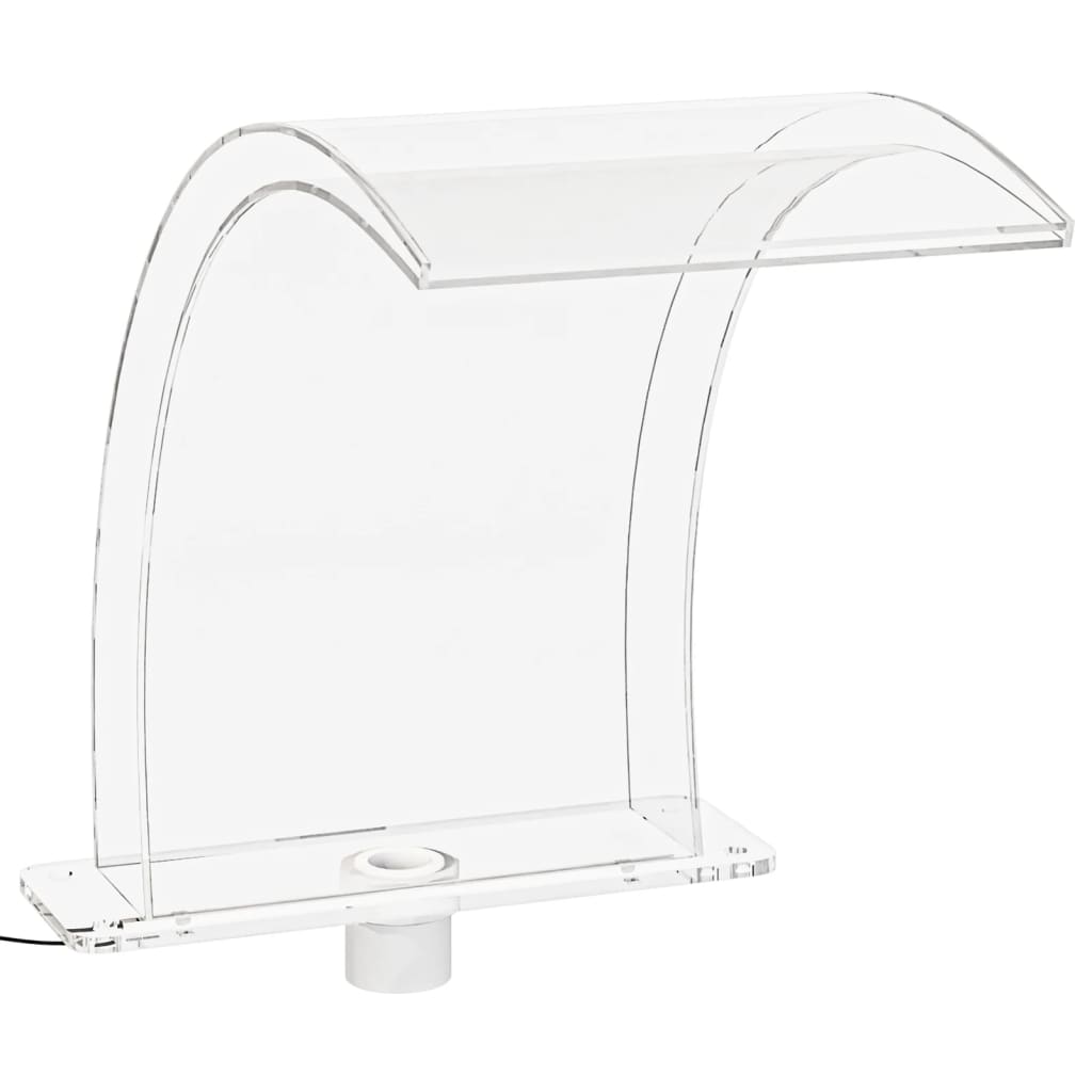 Zwembadfontein – Vijverfontein – Waterornament – Tuindecoratie – Fonteintje – Acryl 50 cm – RGB LED Verlichting