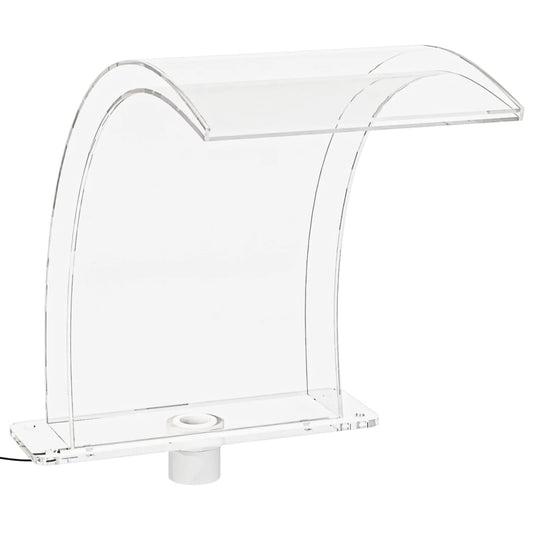 Zwembadfontein – Vijverfontein – Waterornament – Tuindecoratie – Fonteintje – Acryl 50 cm – RGB LED Verlichting