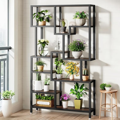 Metalen Boekenkast – Boekenplank – Opbergkast – Stelling – Wandrek – 7-laags Extra Hoog – Stevige Metalen Constructie
