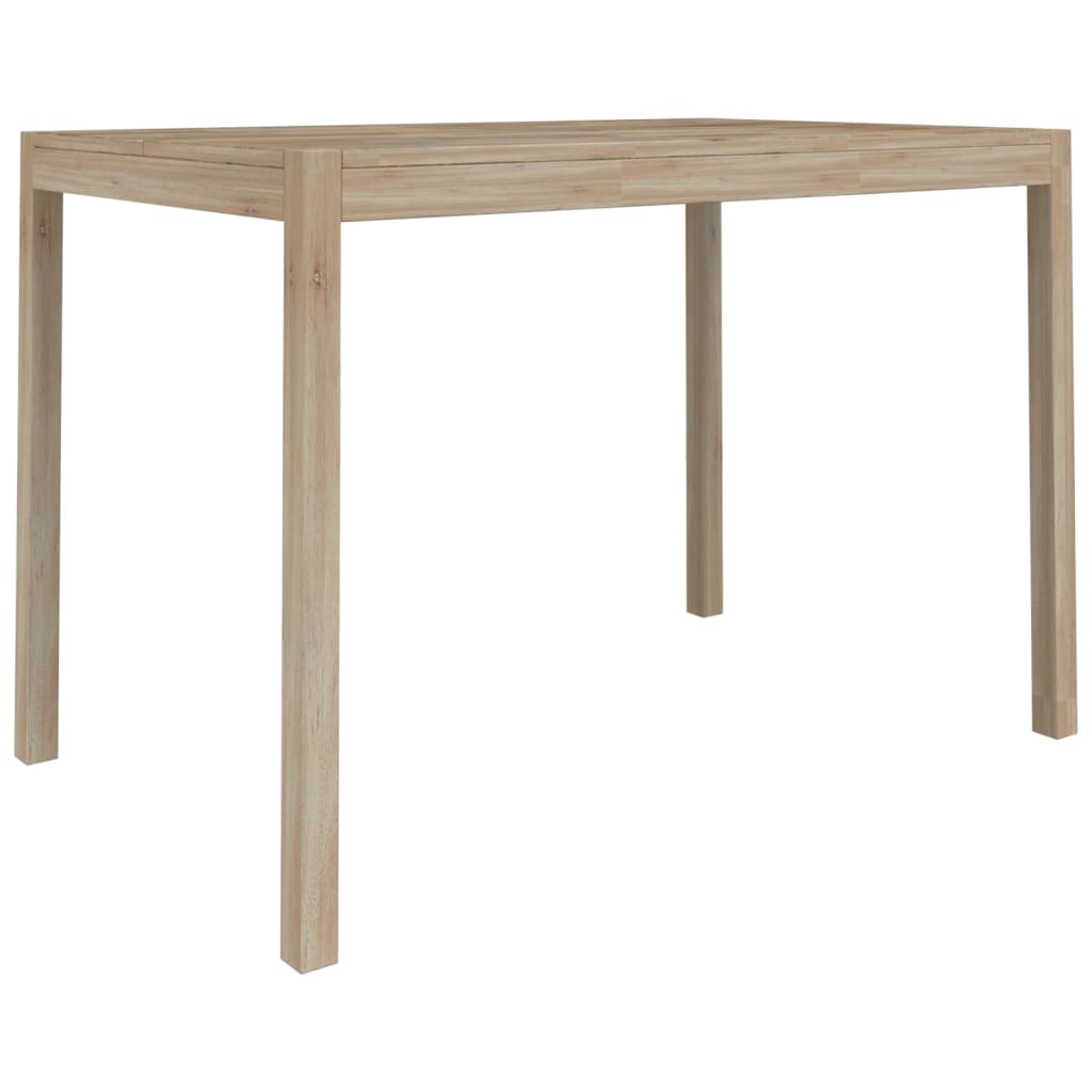 Houten Eetkamer Set – Eettafel Set – Eetkamertafel – Houten Meubel – Keukentafel – Massief Acaciahout – Ruim Tafelblad – Comfortabele Stoelen Met Rugleuning