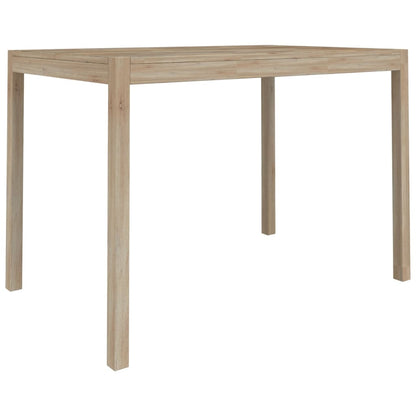 Houten Eetkamer Set – Eettafel Set – Eetkamertafel – Houten Meubel – Keukentafel – Massief Acaciahout – Ruim Tafelblad – Comfortabele Stoelen Met Rugleuning