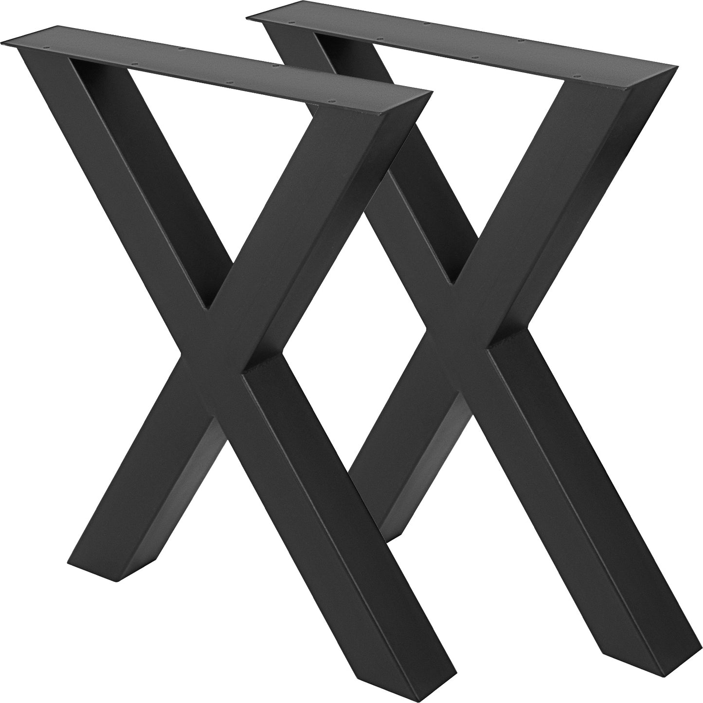 VEVOR Table Legs Metal Table Frame 720x760 mm 28.3 x 29.9 inches Stainless Steel Table Feet Black Easy Assembly Table Legs Metal Black