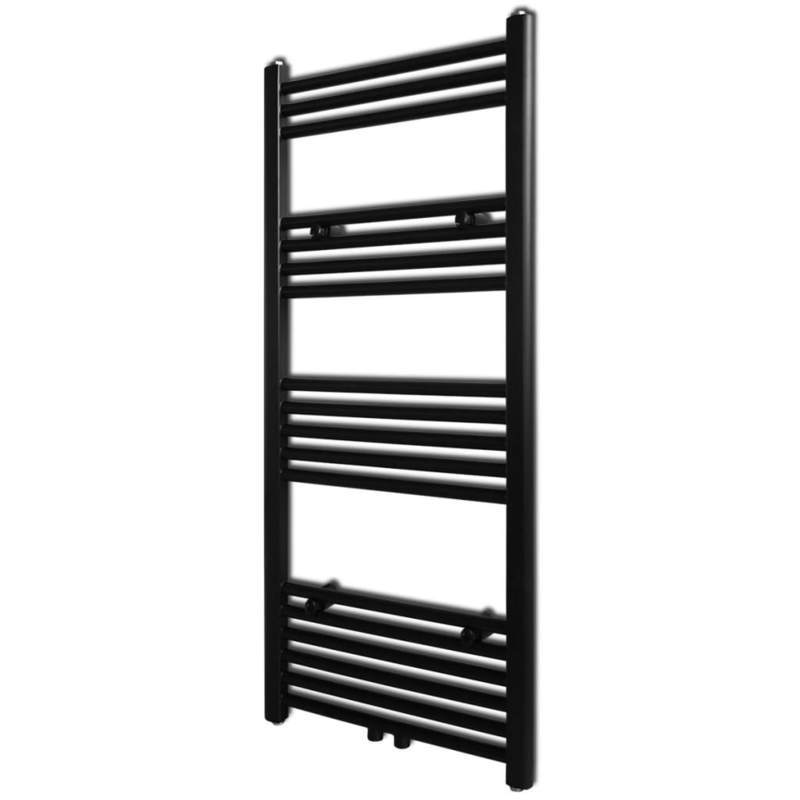 Handdoekradiator – Designradiator – Badkamerradiator – CV Radiator – Handdoekdroger – Mat Zwart – 500x1160 mm – Hoogwaardige Niet-elektrische Kwaliteit