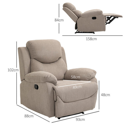 Fauteuil – Loungestoel – Relaxstoel – Zitfauteuil – Leunstoel – Compact Formaat – Duurzaam MDF Frame met Stofbekleding