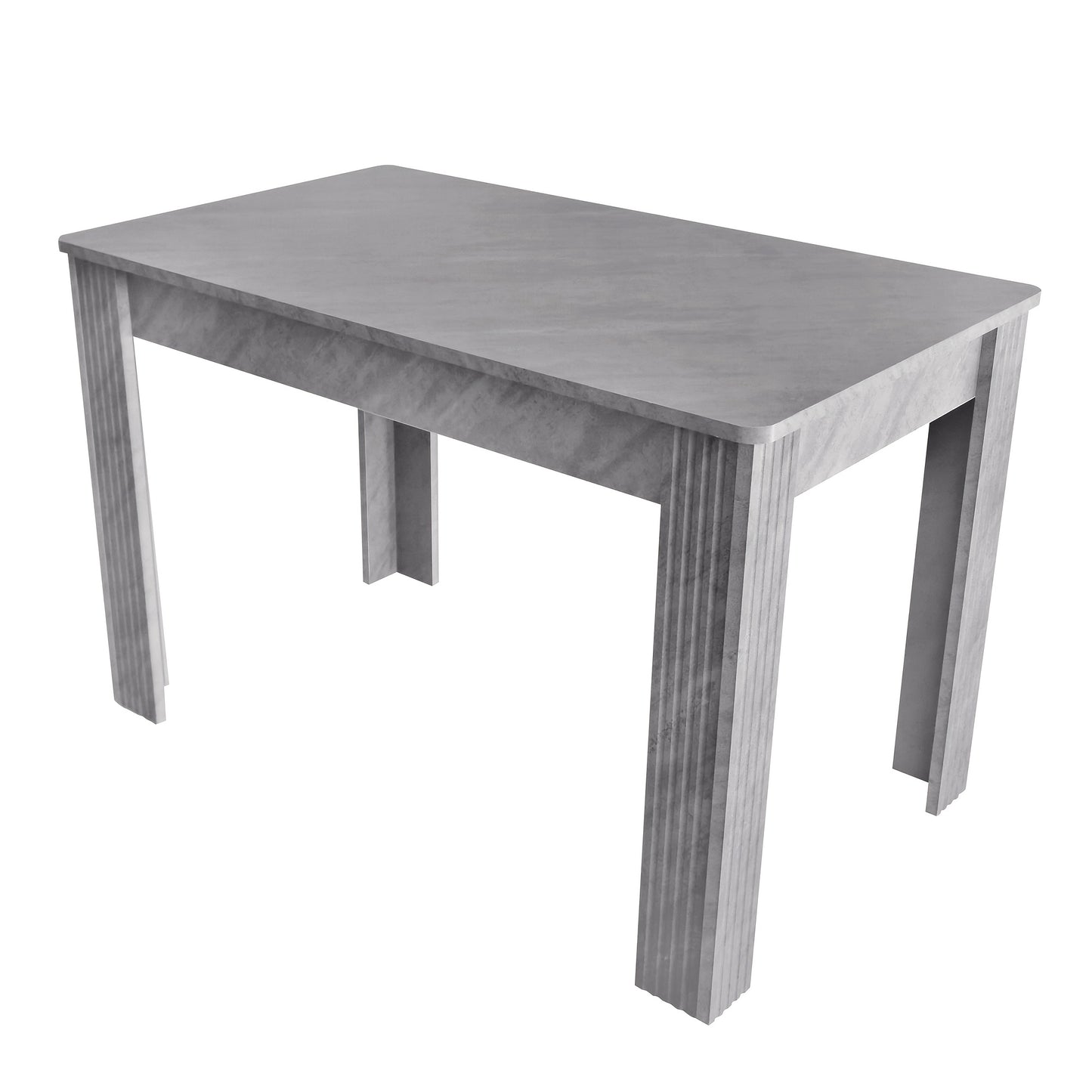 Eettafel – Tafel – Eetkamertafel – Koffietafel – Dinertafel – Grijs Betonlook – Stevige Vierpootsconstructie – Onderhoudsvriendelijk Oppervlak