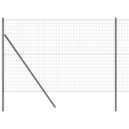Recinzione Euro 7-Post 1.5x10m - Zincato Grigio Metal Garden Trellis with 7 Horizontal Bars, Sturdy Reinforced Posts for Climbing Plants, Ivy, Roses & Roses - Durable Outdoor Plant Support, Garden Trellis for Climbing Plants,