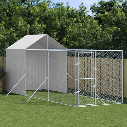 Hondenkennel – Hondenren – Dierenren – Puppyren – Buitenren – 2x6x2,5 Meter – Gegalvaniseerd Staal – UV- en Waterbestendig Polyethyleen