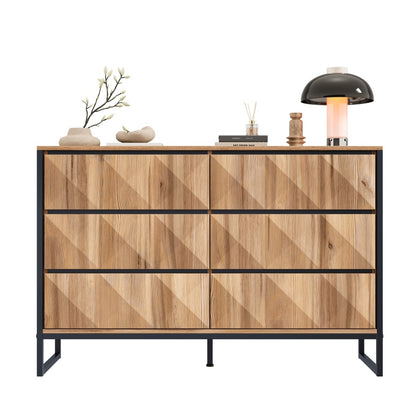 Dressoir – Opbergkast – Buffetkast – Ladekast – Meubel – Modern Design – Matzwart Wit – Stevig Metaal – Hoge Deuren Met Lades – Eenvoudige Montage