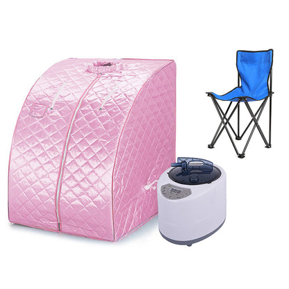 Stoomsauna – Draagbare Sauna – Sauna Tent – Stoomcabine – Mobiele Sauna – Compact & Inklapbaar – Gebruik Zonder Elektriciteit – Rosé