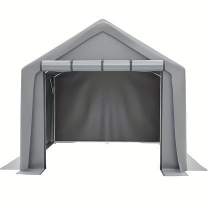 Opbergschuur – Buitenberging – Tuinschuur – Fietsenberging – Gereedschapsschuur – Groot Formaat 244x241x217 cm – Stevig Kunststof Met Ventilatie en Vergrendelbare Deuren