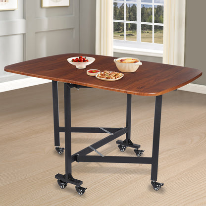 Klaptafel – Vouwtafel – Campingtafel – Tuintafel – Plooitafel – Extra Groot 120x80x75 cm – Stevig Hout & Staal – Ruimtebesparend & Mobiel