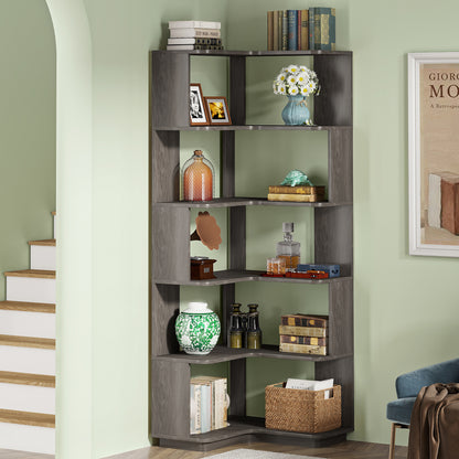 Boekenkast – Boekenrek – Opbergkast – Wandkast – Vakkenkast – Industrieel Design – 164,85 cm Hoog – Antitip Veiligheid