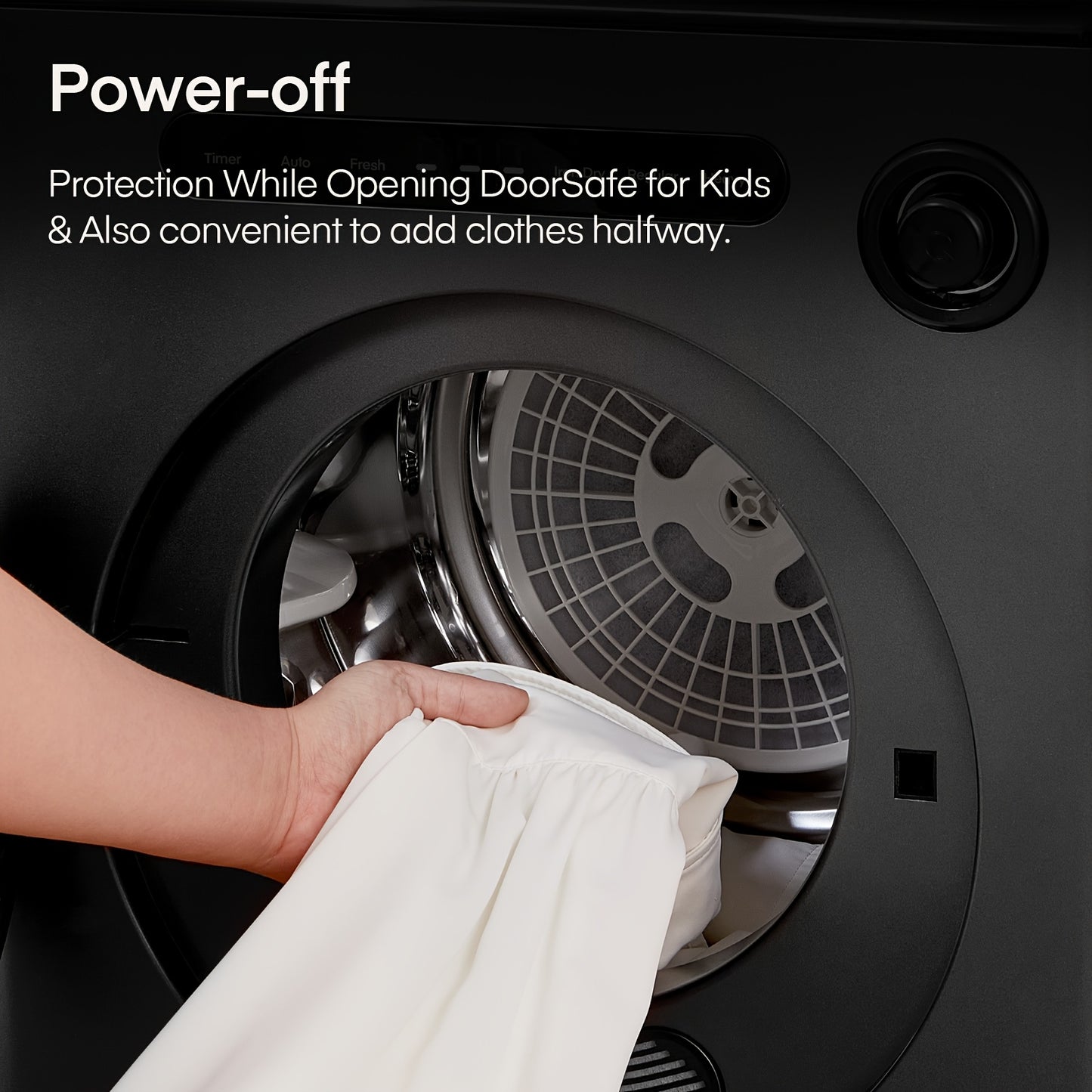 Wasdroger – Tumbledroger – Ventilatiedroger – Kledingdroger – Compacte Droogkast – 4 kg Capaciteit – 6 Automatische Programma’s – Smart Drying System – Dubbele Temperatuurbeveiliging – Stapelbaar