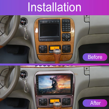 Android 15 Autoradio – Multimedia Systeem – Navigatie Unit – Touchscreen Radio – Auto Interface – 9-inch HD Scherm – Draadloze CarPlay & Android Auto – Inclusief Achteruitrijcamera Met Microfoon