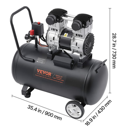 Luchtcompressor – Compressoren – Luchtpomp – Air compressor – Zwart – Olievrij – 15 Gallon – 5,3 CFM bij 90 PSI