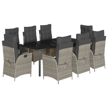 Loungebank – Tuinbank – Loungeset – Tuinmeubel – Balkonbank – 8 Persoons – Weerbestendig PE-Rattan – Verstelbare Rugleuningen