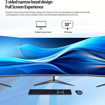 32 inch 4K Monitor – UHD Scherm – Computerscherm – Beeldscherm – Gaming Monitor – Randloos Design – 60Hz Verversingssnelheid