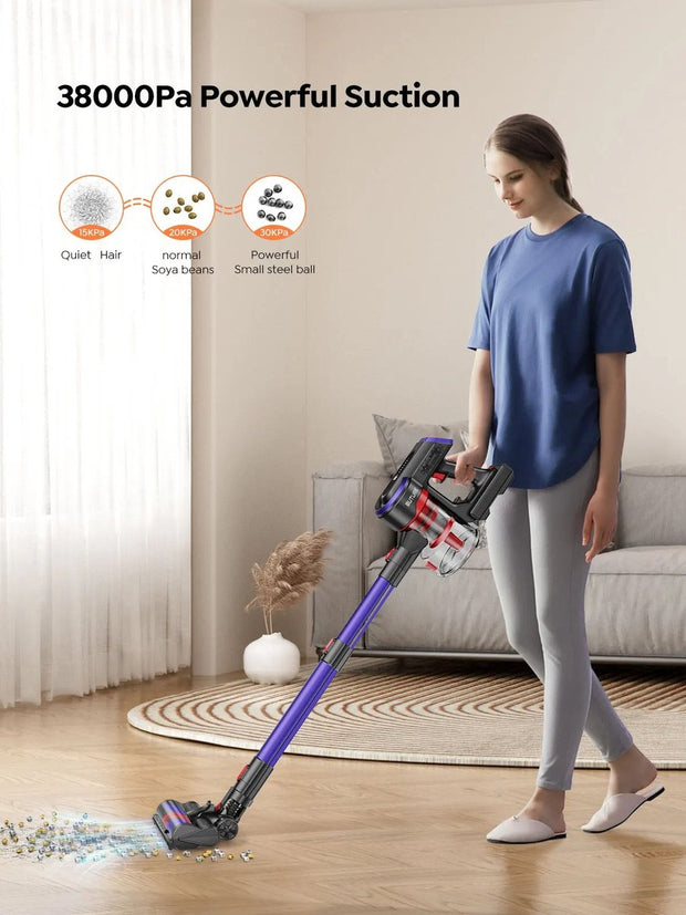 Stick vacuum cleaner - Stick vacuum cleaner cordless - Cordless vacuum cleaner - Touch display - Stick vacuum cleaner without bag - 450W