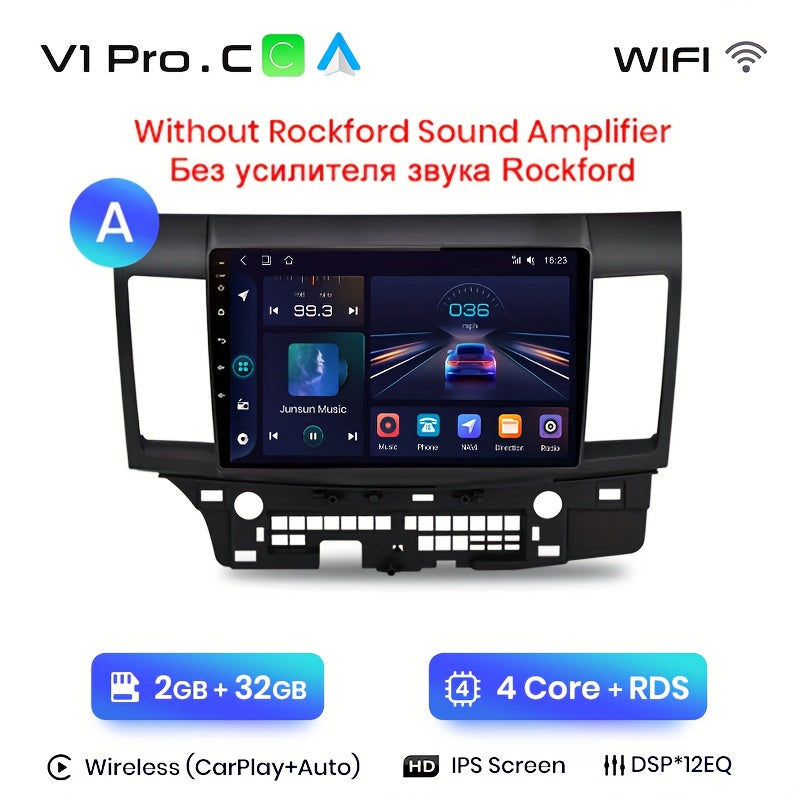 Multimediasysteem – Autostereo – CarPlay Radio – Android Auto Unit – GPS Navigatie – 10 Inch IPS Scherm – Draadloos WiFi