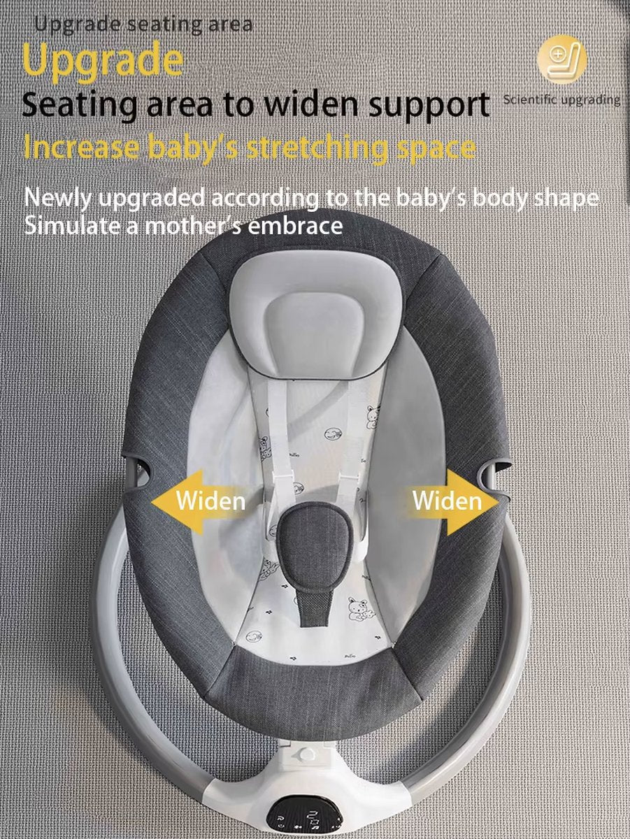 Elektrische Wipstoel - Wipstoel - Babystoel - Baby Swing - Schommelstoel - Elektrisch - Afstandsbediening - Bluetooth voor muziek - Roze