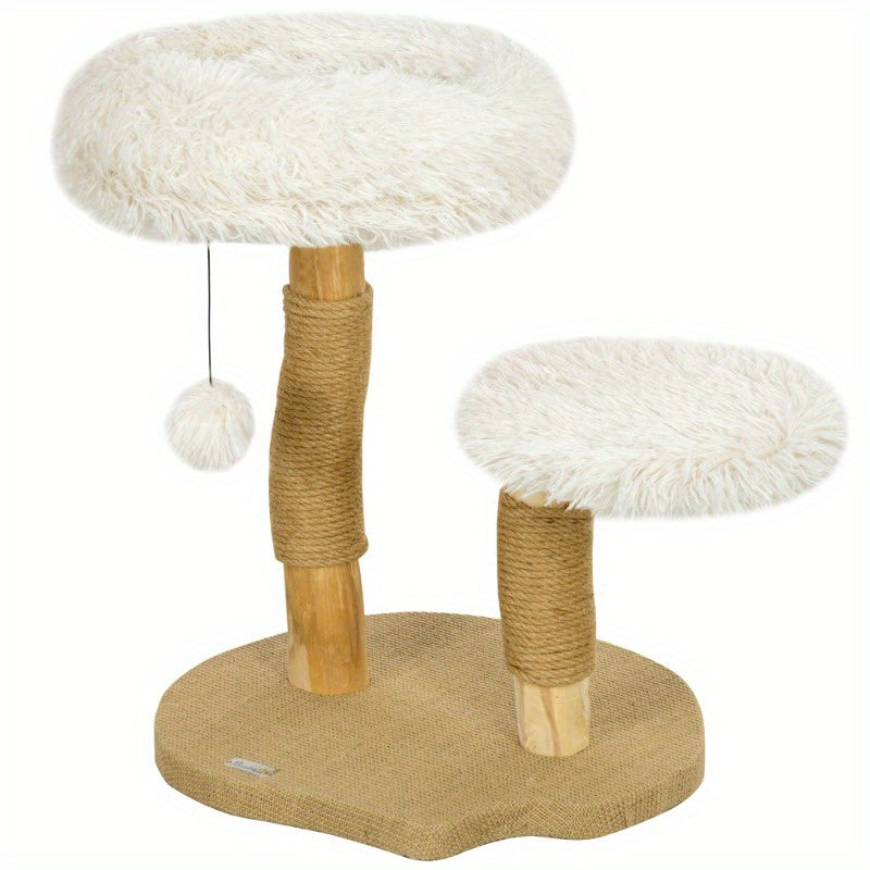 Krabpaal Klein Katten – Kattenboom – Kattenspeelhuis – Kattenmeubel – Krabmeubel – Compact Design – Natuurlijke Sisal Krabpaal