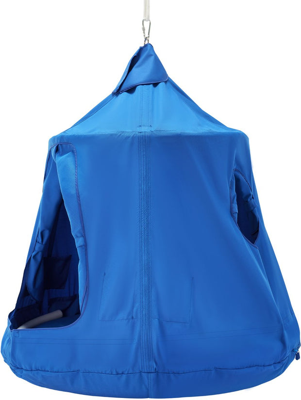 Kinderhangstoel - Duurzaam 600D Oxford Materiaal - 150 Kg Draagvermogen - Waterdicht En UV-Bestendig - Met Opblaasbaar Kussen En LED-Verlichting - Geschikt Voor Binnen En Buiten