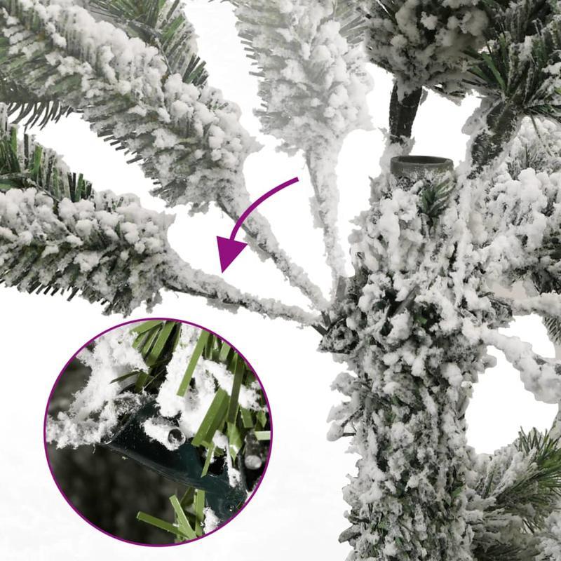Kunstkerstboom – Kunstboom – Sneeuwkerstboom – Kerstboom – Vouwbare kerstboom – 270 cm Hoog – PE/PVC Metalen Standaard