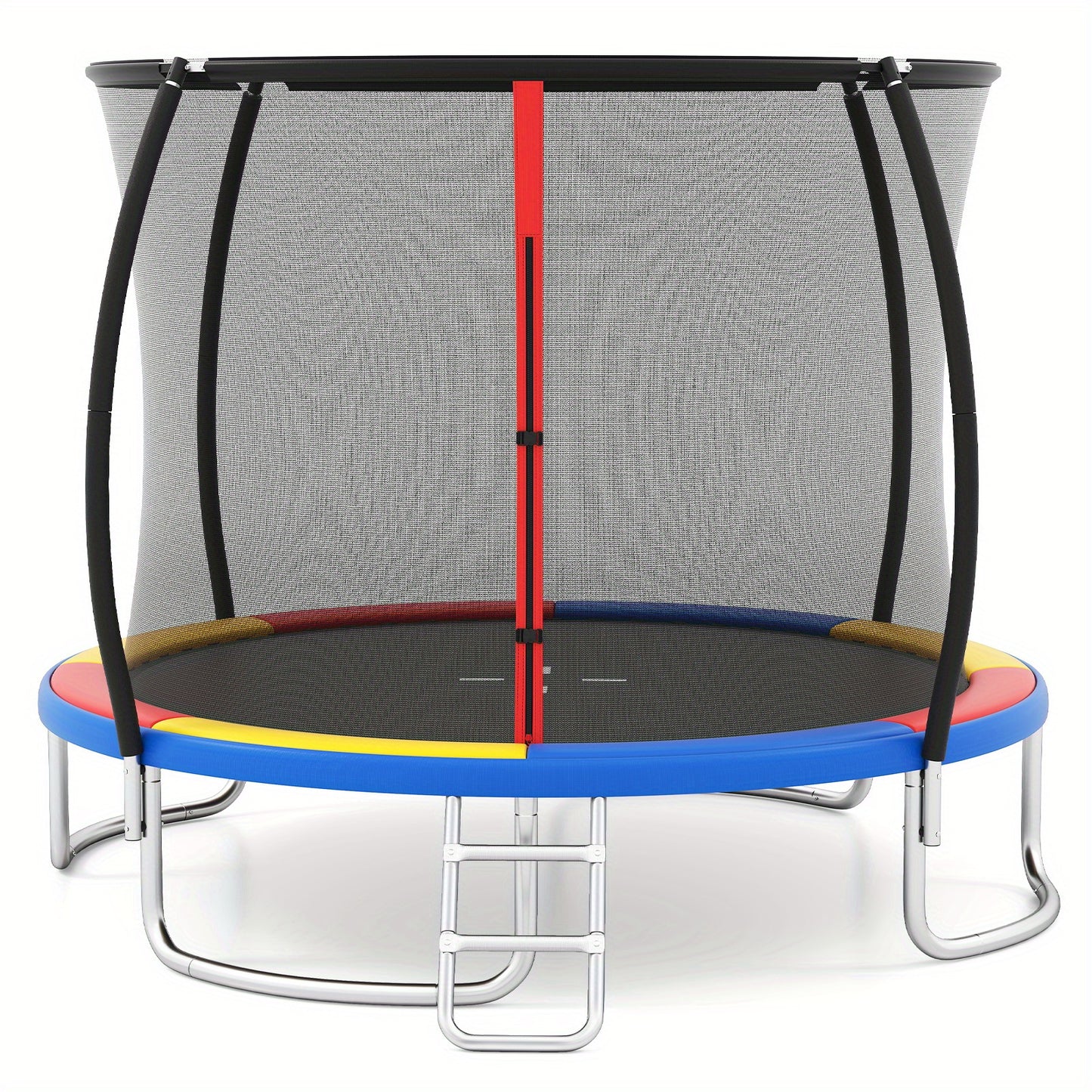 Trampoline – Springmat – Kindertrampoline – Tuintrampoline – Veiligheidsnet – Ronde Trampoline – Stevig Frame met Ladder – Veerkussen & Windbestendig