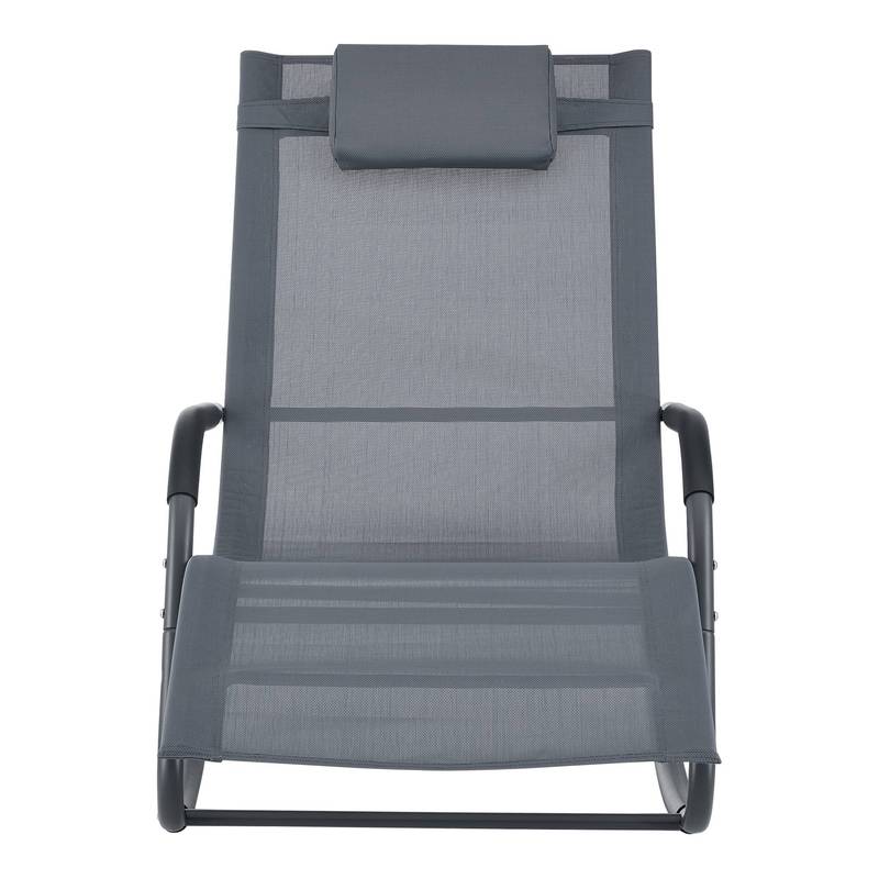 Schommelstoel – Relaxstoel – Fauteuil – Loungestoel – Schommelstoel Babykamer – Set Van 2 – Stalen Frame – Snel Droogend Textiel
