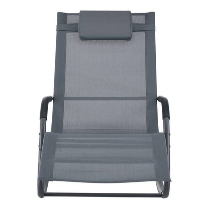 Schommelstoel – Relaxstoel – Fauteuil – Loungestoel – Schommelstoel Babykamer – Set Van 2 – Stalen Frame – Snel Droogend Textiel