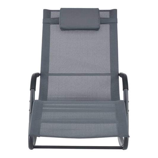 Schommelstoel – Relaxstoel – Fauteuil – Loungestoel – Schommelstoel Babykamer – Set Van 2 – Stalen Frame – Snel Droogend Textiel