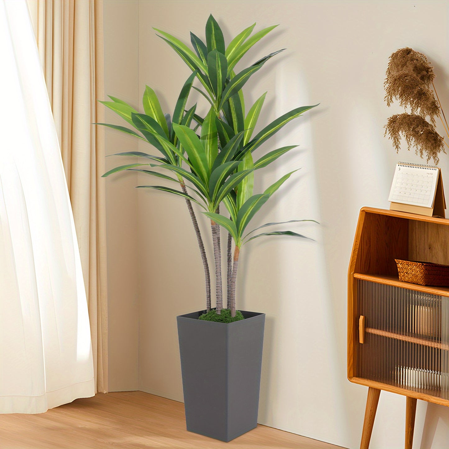 Kunstplant Agave – Nepplant Vetplant Kamerplant Potplant – 152,4 cm Hoog – Duurzaam PE Kunststof – Onderhoudsvriendelijk & Natuurgetrouw