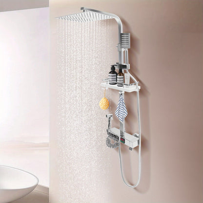 Douche Systeem – Regendouche – Doucheset – Handdouche – Douchekraan – 20x20 cm Regendouchekop – LED Temperatuurdisplay