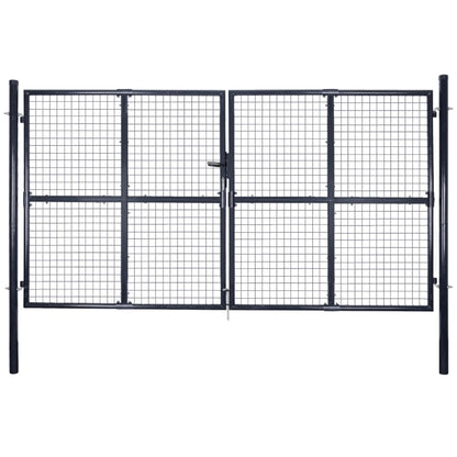 Tuinpoort – Tuindeur – Hek – Afsluithek – Poort – Gegalvaniseerd Staal – 175 cm Hoogte – Roestbestendig Met Slot En Sleutels