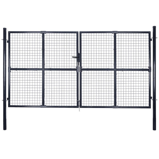 Tuinpoort – Tuindeur – Hek – Afsluithek – Poort – Gegalvaniseerd Staal – 175 cm Hoogte – Roestbestendig Met Slot En Sleutels