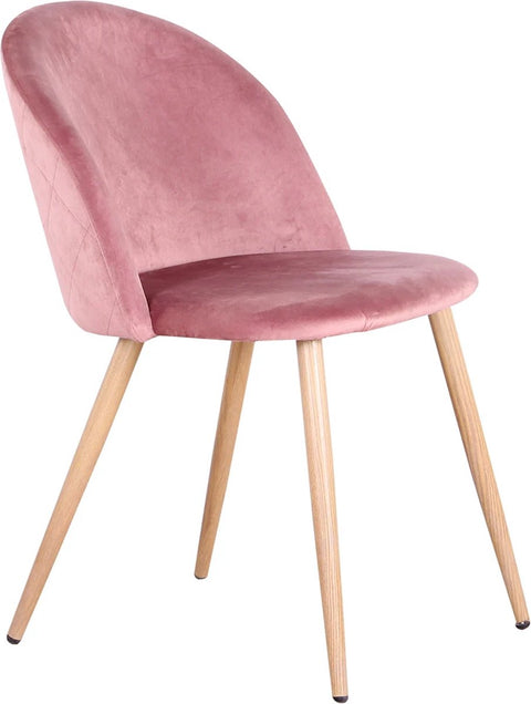Eetkamerstoelen - Set van 6 - Roze - Zacht fluweel - Keuken - Vrijetijdsstoelen Zachte fluwelen eetkamerstoelen zijn de perfecte combinatie van moderne elegantie, luxe comfort en duurzaamheid.