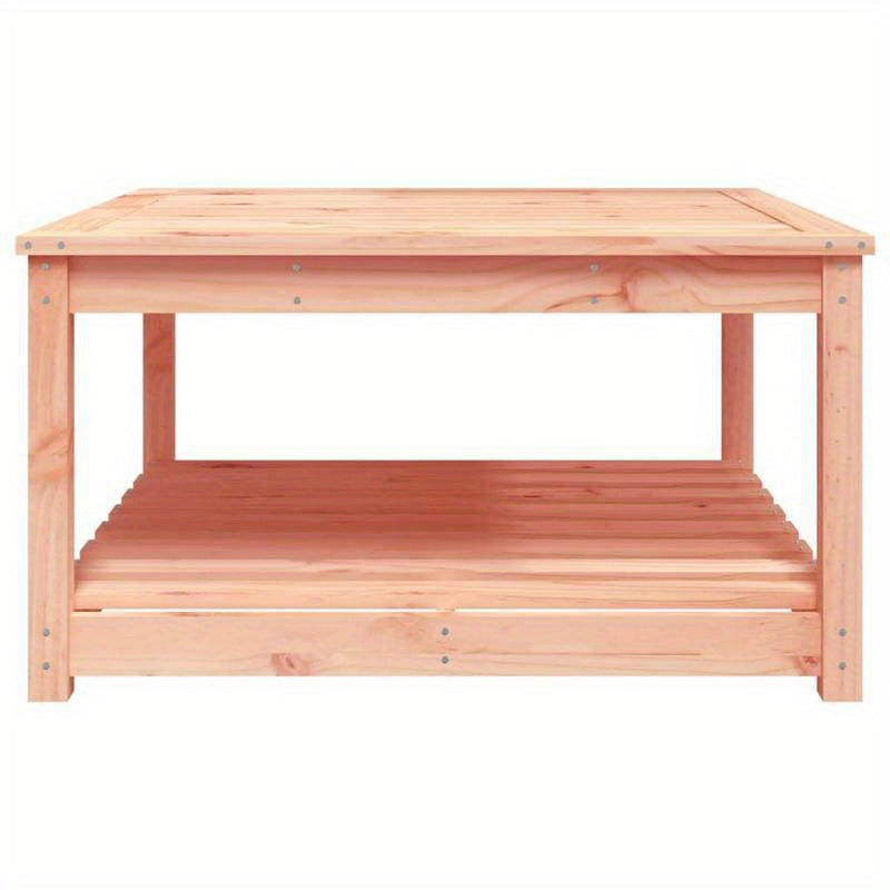 Outdoor Table Made of Solid Douglas Wood, Measuring 82, 5X82, 5X45 Cm, with a Removable Design for Convenience