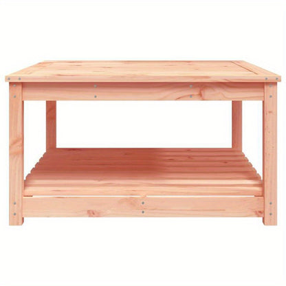 Outdoor Table Made of Solid Douglas Wood, Measuring 82, 5X82, 5X45 Cm, with a Removable Design for Convenience
