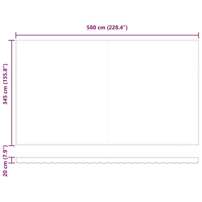 Zonnescherm – Zonwering – Parasol – Uitschuifbaar – Buitendoek – Handmatig Oprolbaar – UV-Bestendig – Waterafstotend – 300x300 cm – Geel-Witte Strepen