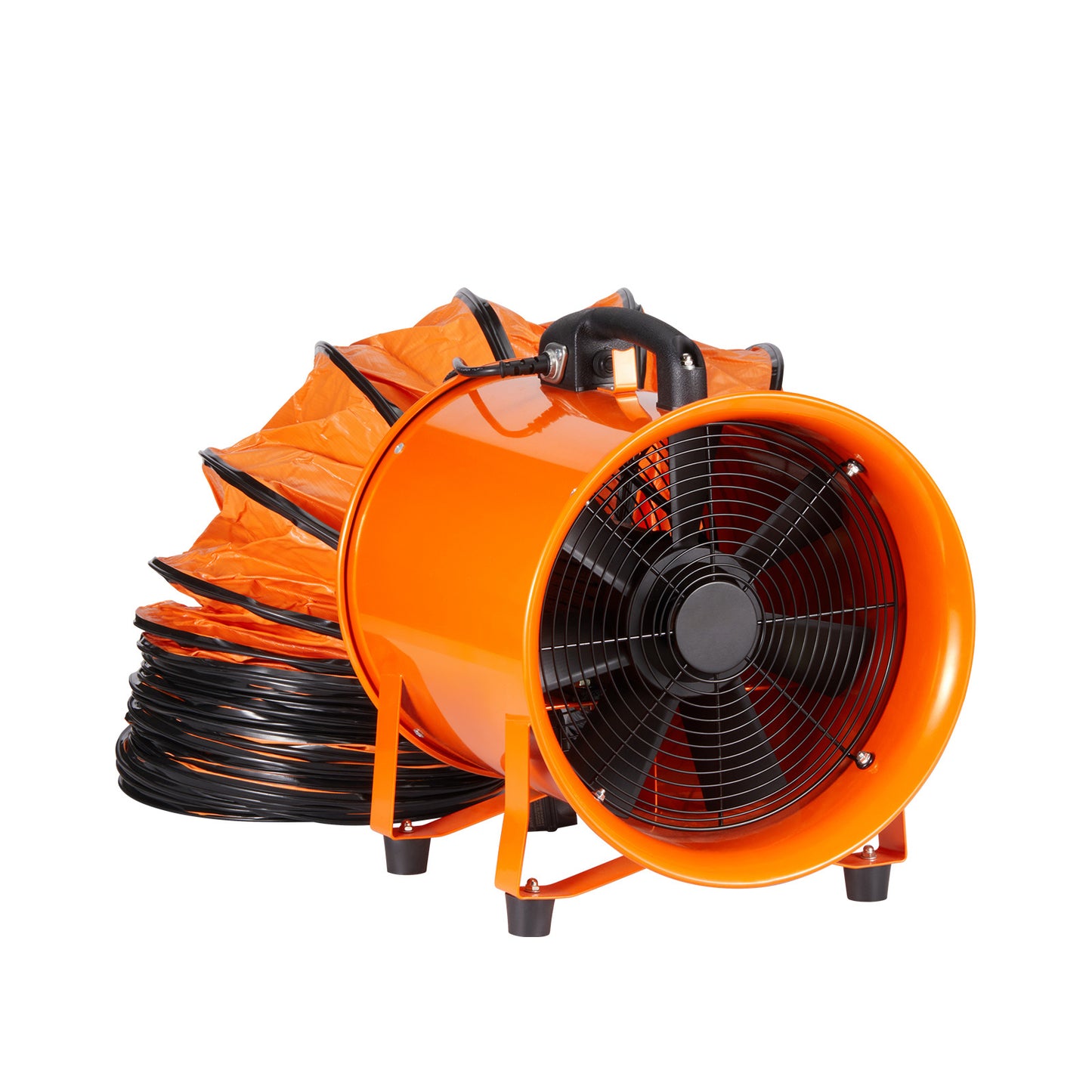 Ventilator – Luchtverplaatser – Ventilatiesysteem – Koelventilator – Luchtblazer – Draagbaar Ontwerp – 304,8 mm Ventilatorwiel – 5 Meter Luchtslang