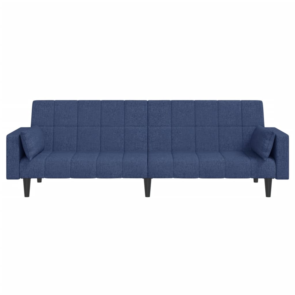 Slaapbank – Slaapstoel – Slaapbankje – Slaapbankje 2-zits – Bedbank – Blauw – Compact 2-Zits – Met Stabiel Metalen Frame