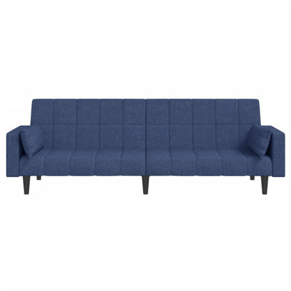 Slaapbank – Slaapstoel – Slaapbankje – Slaapbankje 2-zits – Bedbank – Blauw – Compact 2-Zits – Met Stabiel Metalen Frame